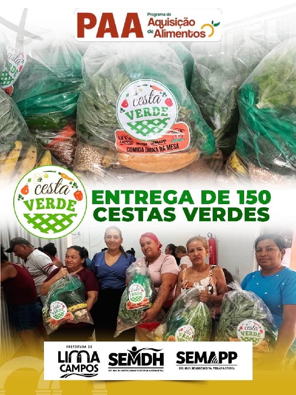 ENTREGA DE 150 CESTAS VERDES